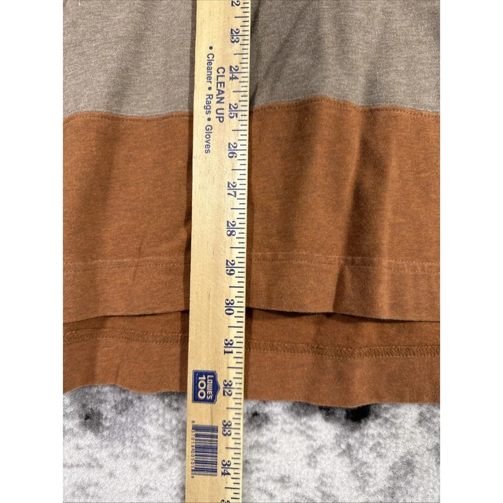 Johnston & Murphy Shirt‎ Mens Size Large Brown Tan Striped Rugby Style Preppy